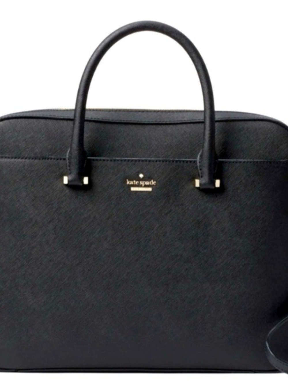 Kate Spade Black Saffiano Leather Laptop Bag NWOT